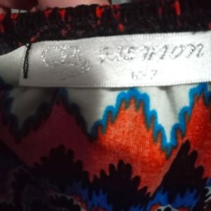 Colorful Summer strapless blouse for girls size 6/7 used in good condition